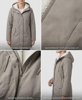 Cordelia™ | Cosy Hooded Weatherproof Coat
