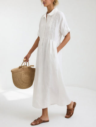 AUDREY | FLUID SUMMER SHIRT DRESS