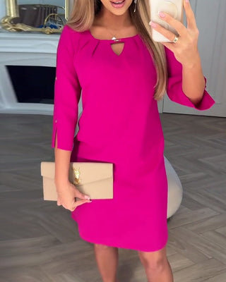 SABRINA | ELEGANT CUTOUT DETAIL MIDI DRESS