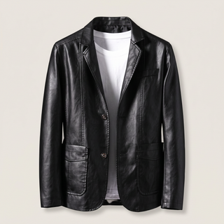 ALESSANDRO LEATHER BLAZER