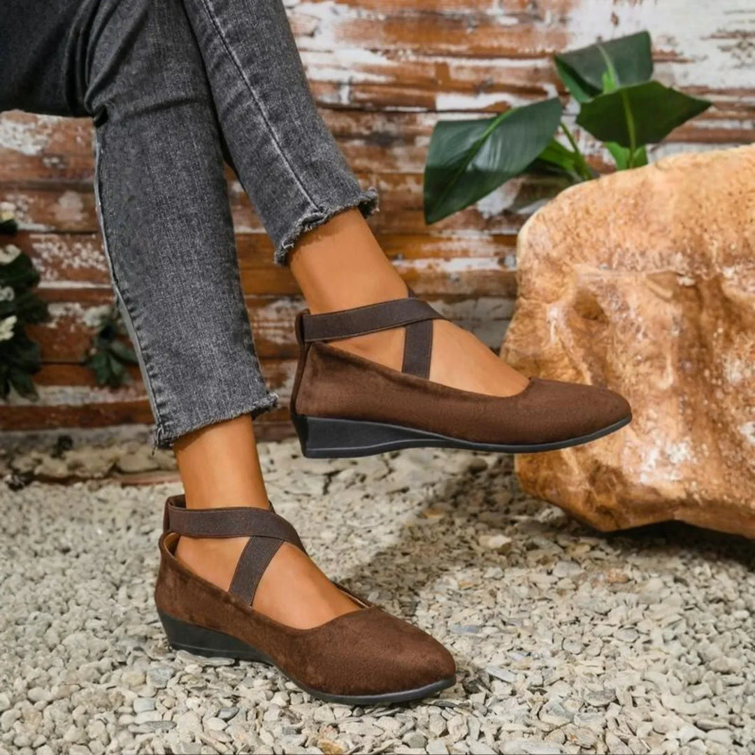 NOREEN | CLOSED TOE WEDGE BALLET SHOES