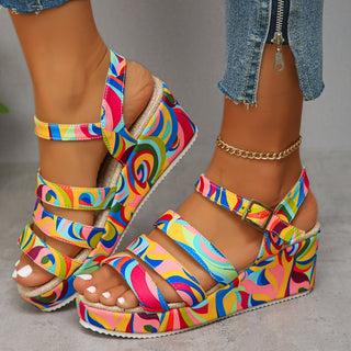 JULIA | PLATFORM ANKLE STRAP SANDALS