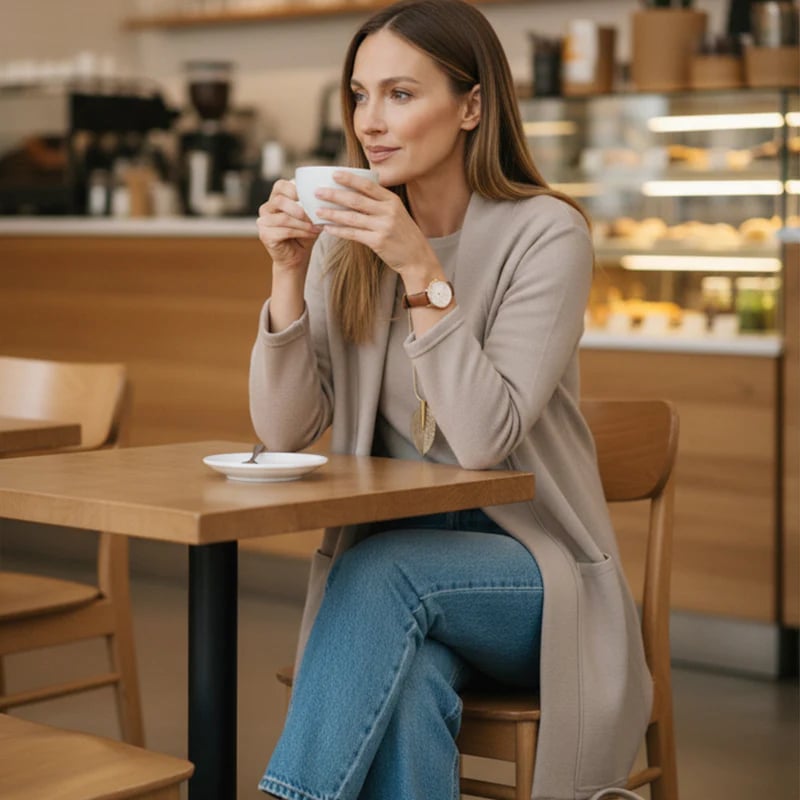 ROSEMARY | ELEGANT THREE-PIECE CARDIGAN, TOP & WIDE-LEG TROUSER SET