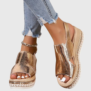 MARGARET | ORTHOPAEDIC GOLD SANDALS