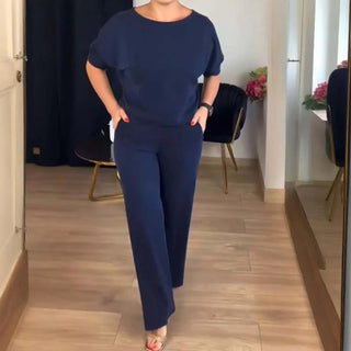ROSEMARY | ELEGANT THREE-PIECE CARDIGAN, TOP & WIDE-LEG TROUSER SET