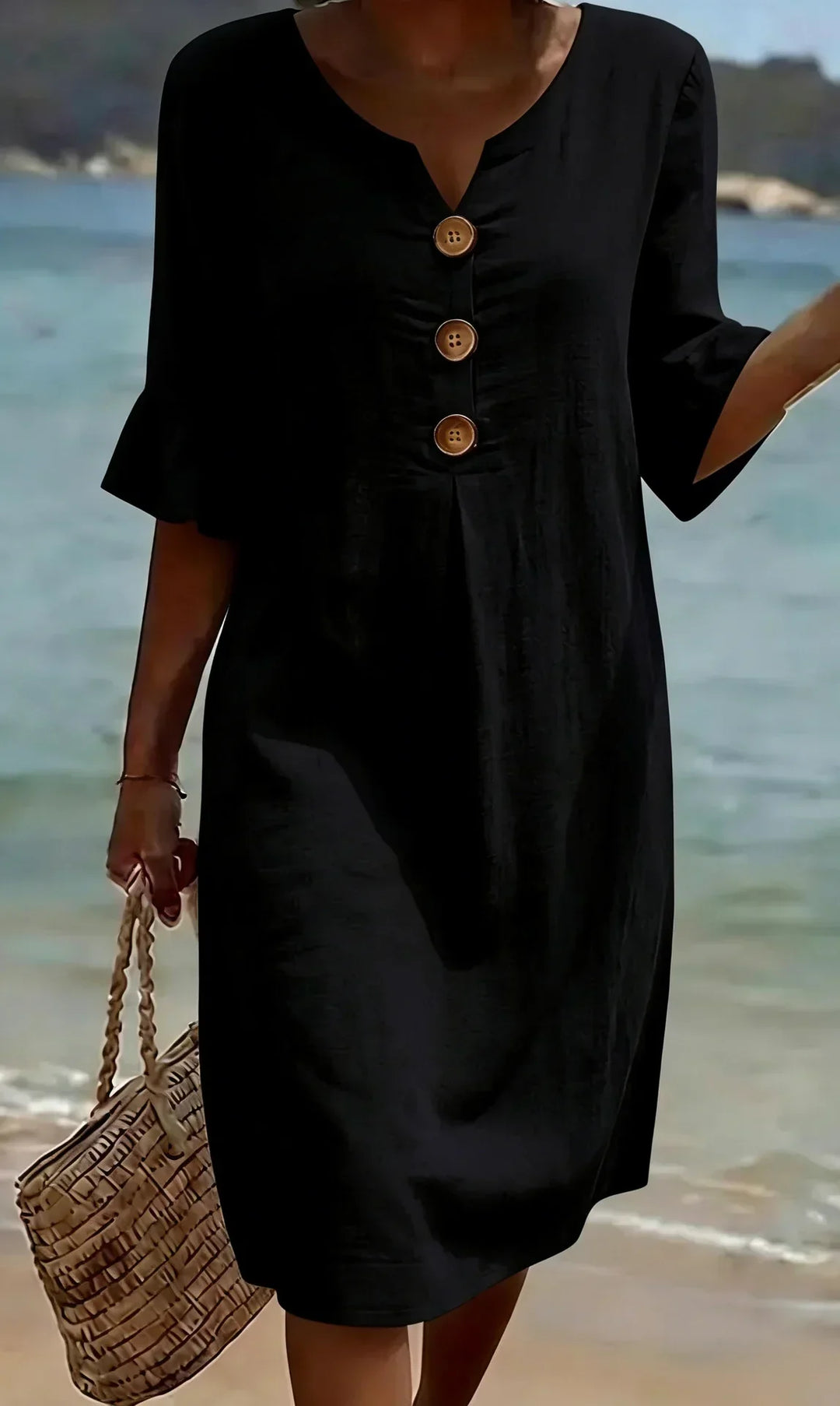 RADMILA | TEXTURED LONG SLEEVE DRESS