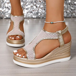 YVONNE | ELEGANT ORTHOPAEDIC SLIP-ON WEDGE SANDALS