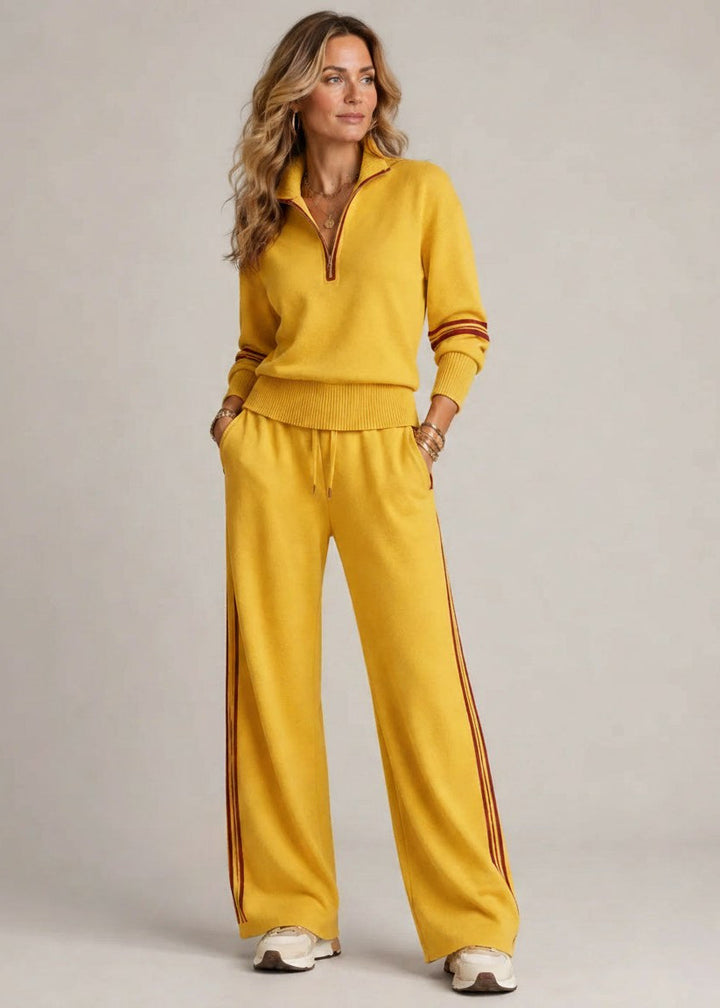 Ensemble Kate™ | Pull Demi-Zip & Pantalon Large