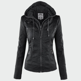 Gia - Leather Biker Jacket