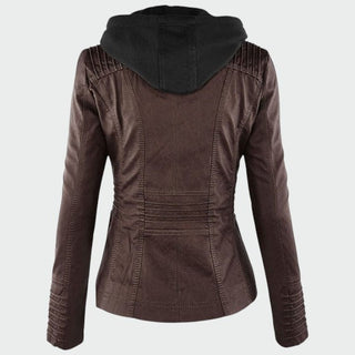 Gia - Leather Biker Jacket