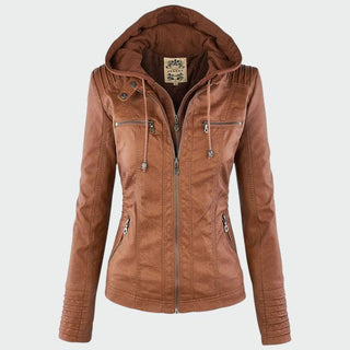 Gia - Leather Biker Jacket