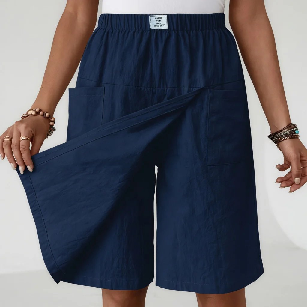 HEATHER | ELASTIC ACTIVE SHORTS WITH POCKETS