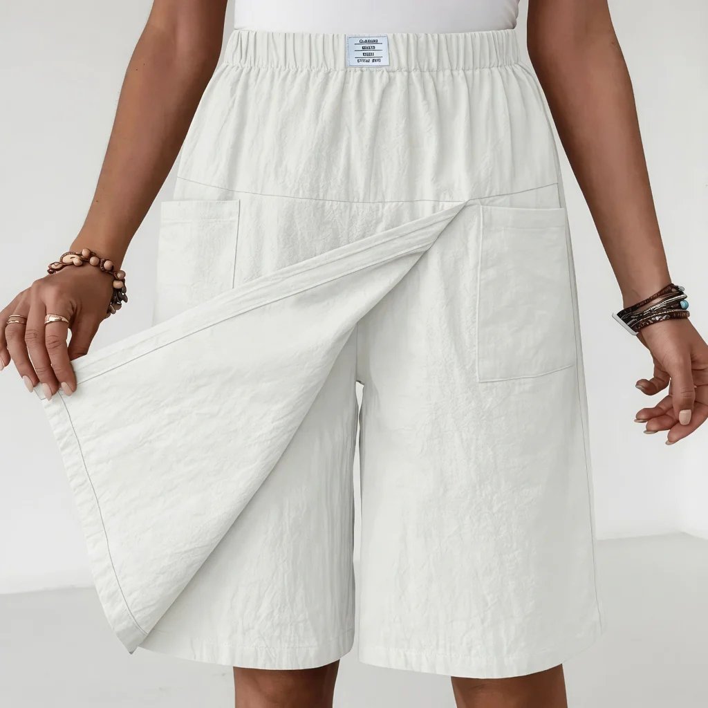 HEATHER | ELASTIC ACTIVE SHORTS WITH POCKETS