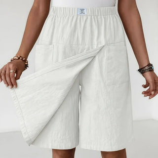 HEATHER | ELASTIC ACTIVE SHORTS WITH POCKETS